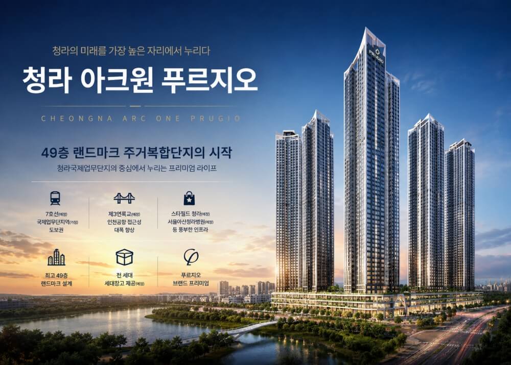청라 아크원 푸르지오, 청라국제도시의 주거복합단지로 주목받다